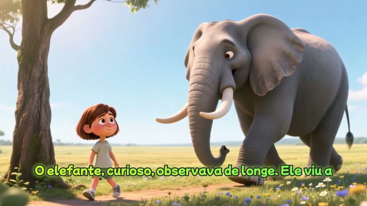 🐘💛A Menina e o Gigante Gentil (O Elefante)