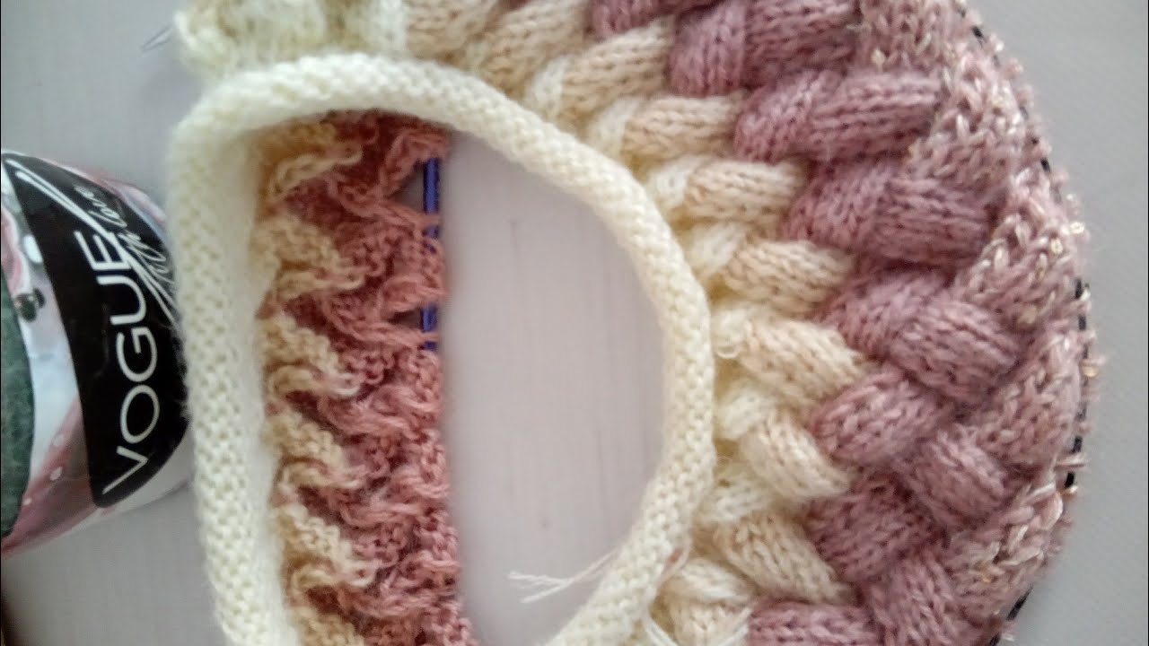بلوفر تريكو , نسائيه الجزء الاول بدايه من الاعلى #knit #تريكو
