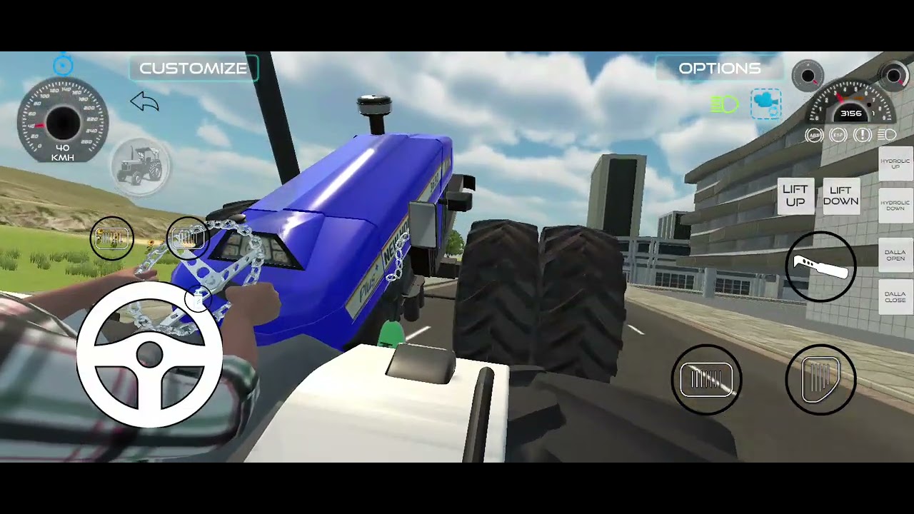 New Holland 3630 bulldozer uske piche ek with trolley load kar di video