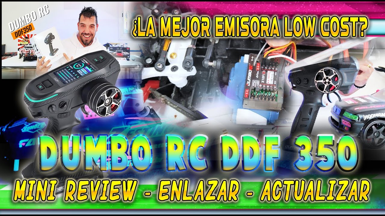 Dumbo DDF 350 -¿la mejor emisora low cost del 2024?  mini Review,  enlazar y actualizar