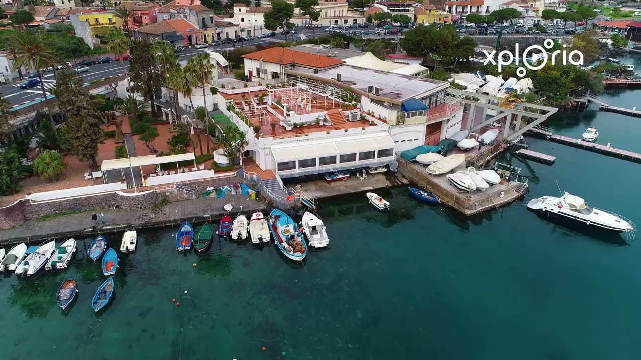 Porticciolo di Ognina, Sicily, Italy 2018.04 aerial video