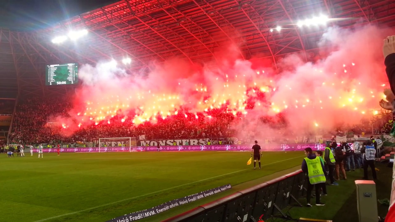 Ferencváros - Újpest pyroshow 2019.05.04