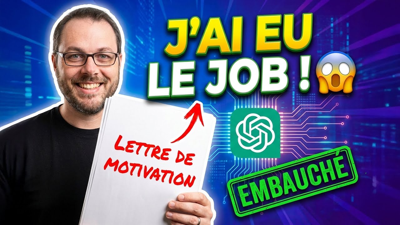 ChatGPT écrit ma lettre de motivation ( c'est incroyable)