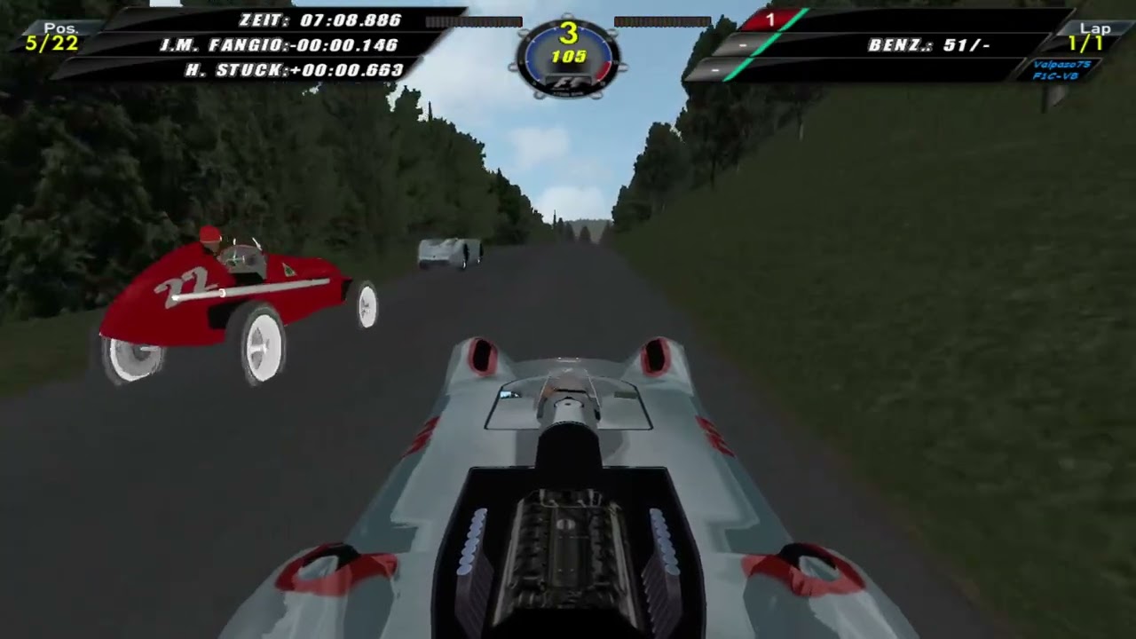 F1 Challenge VB 1937 Auto Union Nürburgring(Gesamtstrecke) 5% Race