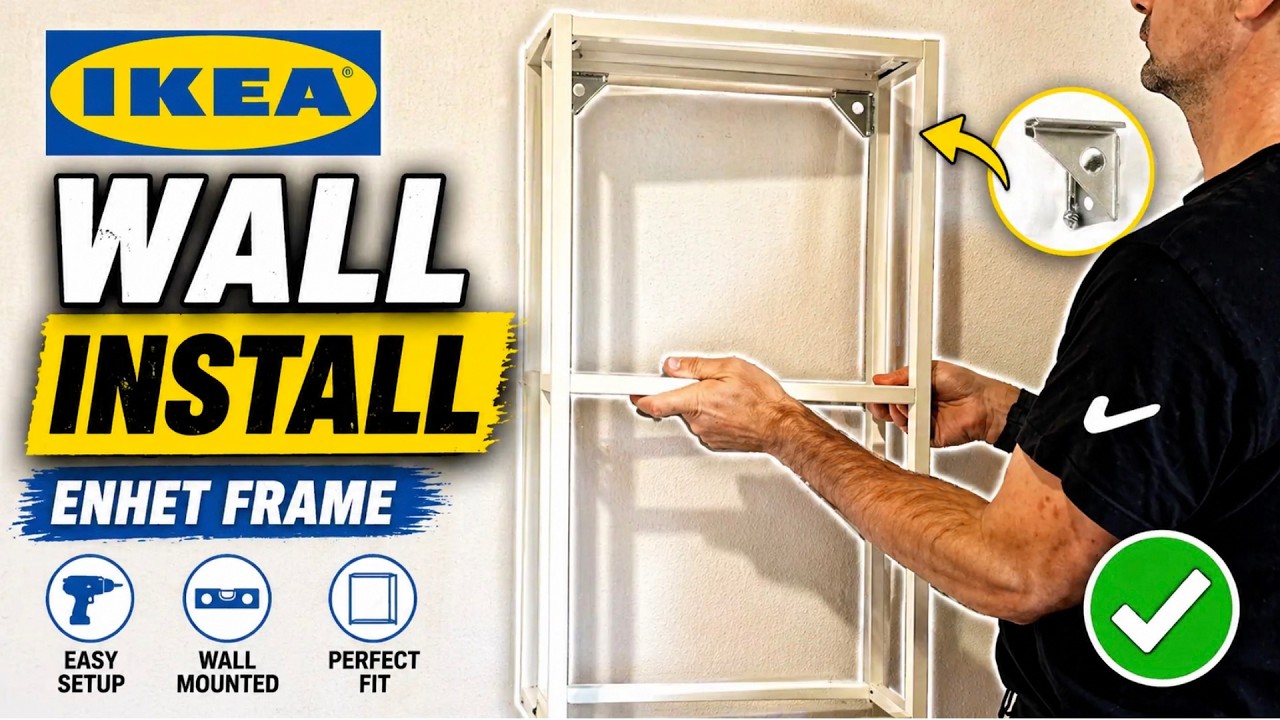 IKEA ENHET Frame Assembly and Installing on the Wall