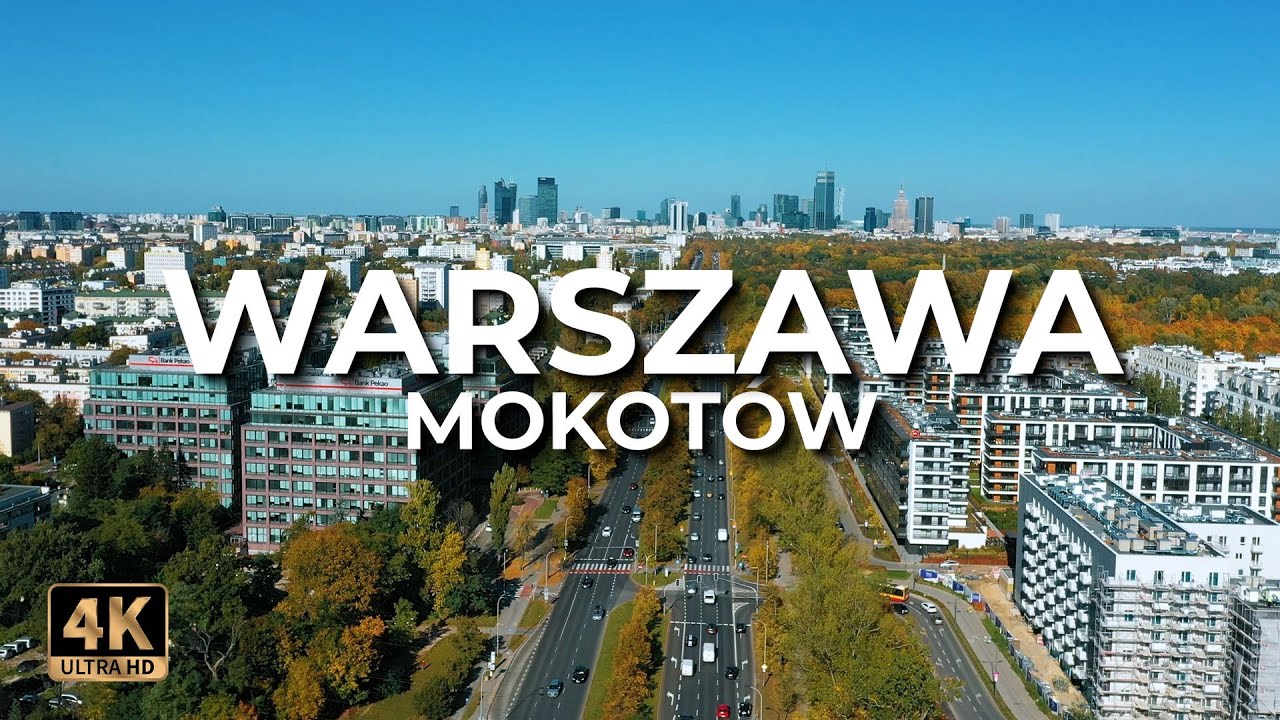 Mokotów/Ochota z lotu ptaka | Warszawa | LECE W MIASTO™ [4k]