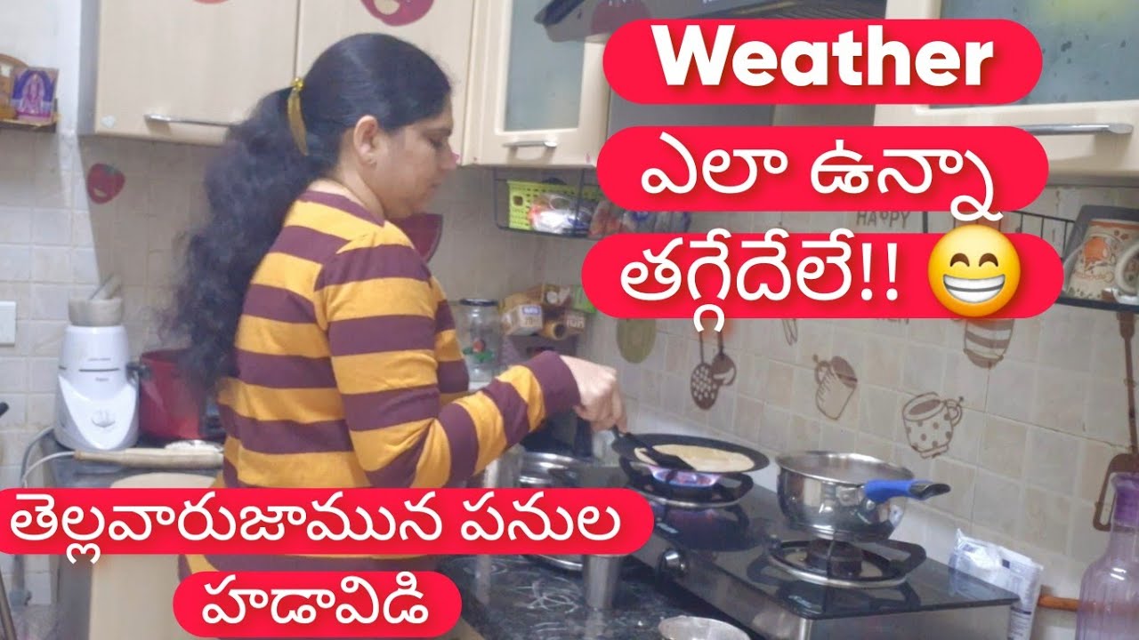 ఇష్టమైన లేకపోయినా పనులు మాత్రం తప్పవు Indian Housewife Rainy Day  Routine Vlog in Telugu 