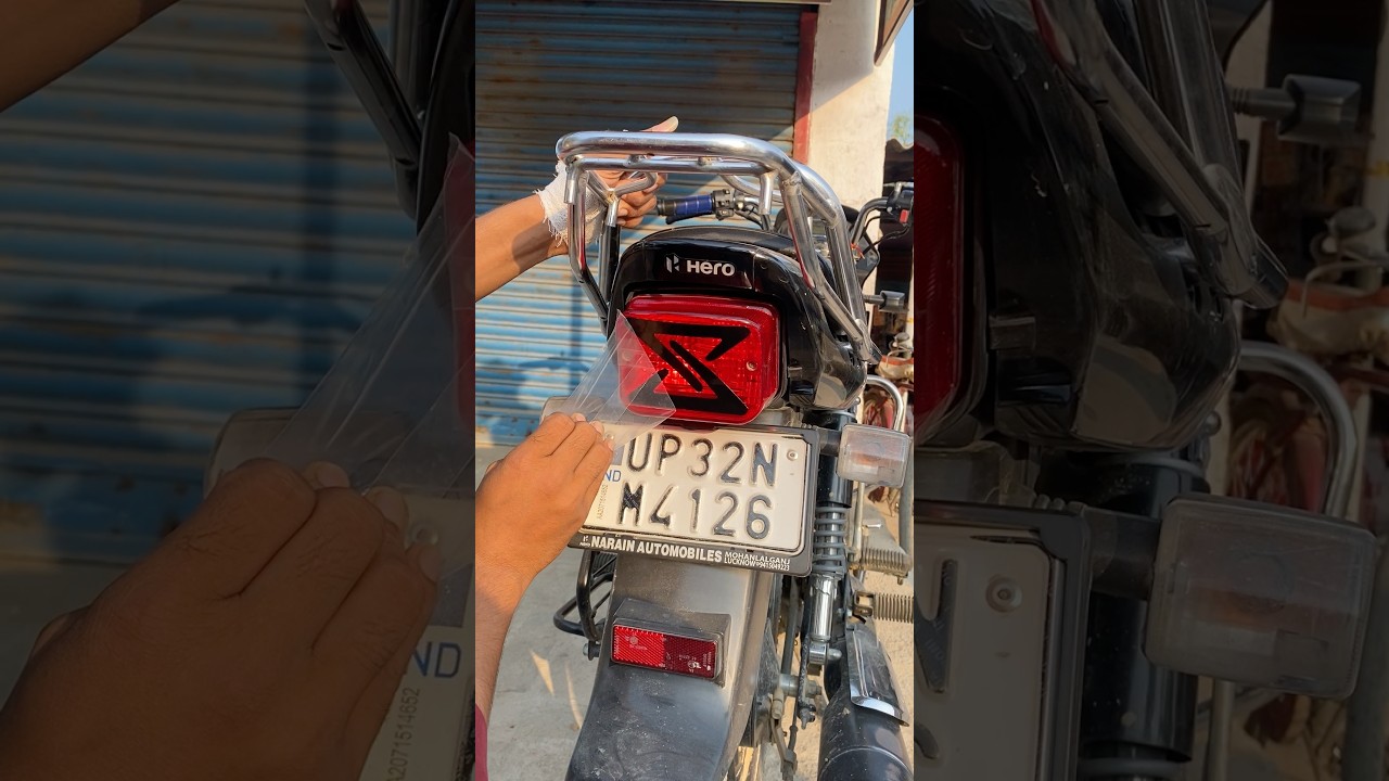Наклейка с логотипом Splendor Bike Back Light Thar | #шорты #thar #splendor #модифицированный #sp...