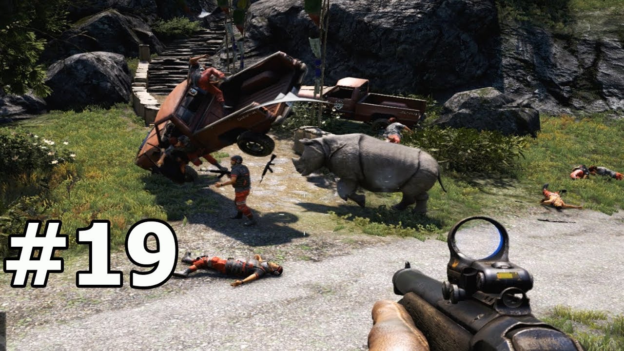 Cưỡi Voi Cùng Tê Giác Đánh Tụi Áo Đỏ Một Trận Tơi Bời - FAR CRY 4 - Tập 19