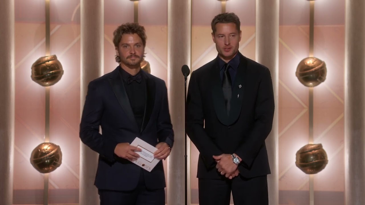 Luke Grimes & Justin Hartley Present Best Supporting Male Actor &ndash; Television | 83rd Golden Globes