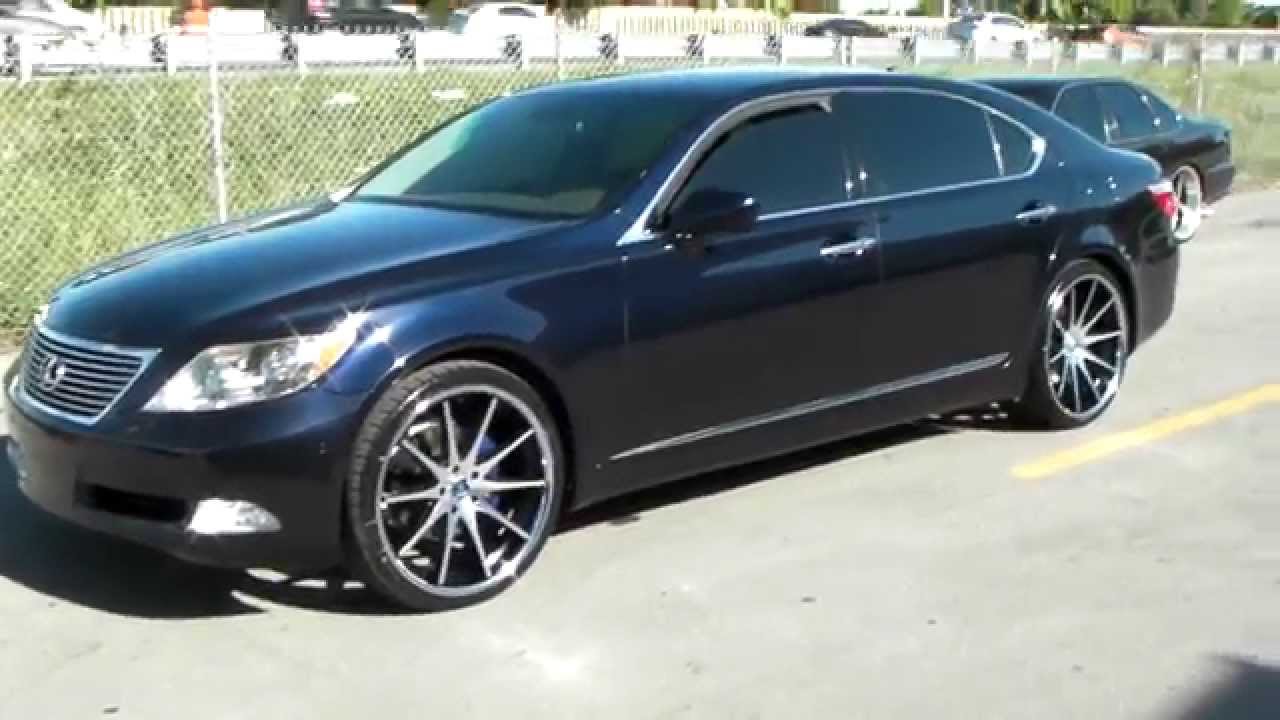 22 Inch Rohana RC10 Concave Wheels 2008 Lexus LS460 Rims Hallandale Miami Free Shipping