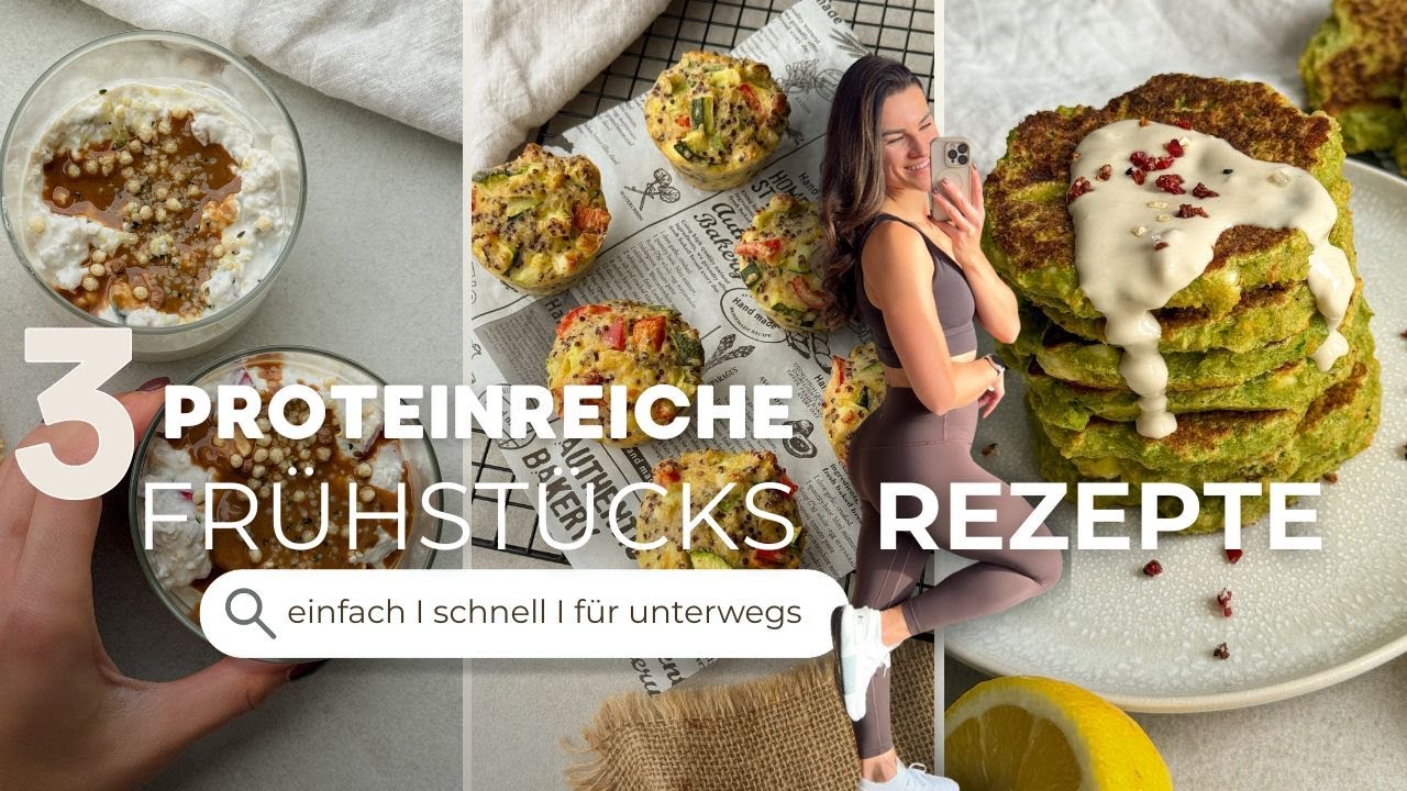 3 High Protein Frühstücksrezepte To Go | Meal Prep Ideen & einfache Routinen