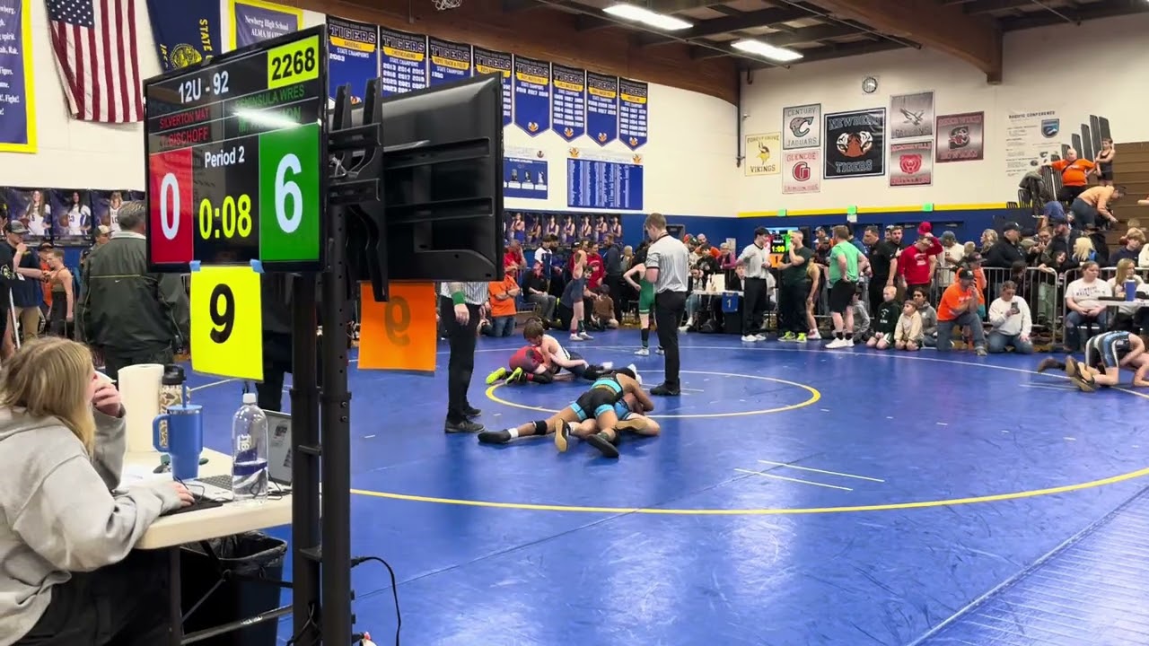 Metro Classic Qualifier. Newberg, OR. January 11, 2025. Match #3. 12U 91lbs