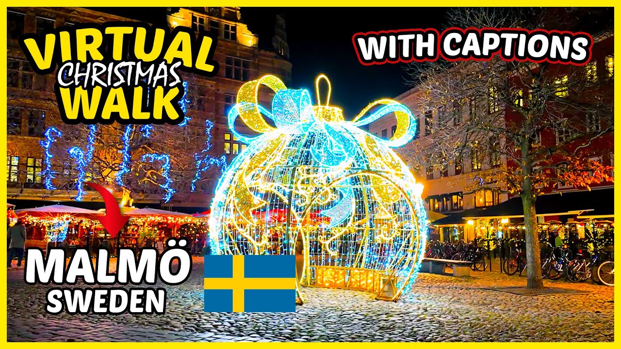 🎄Christmas in Malmö, Sweden 🇸🇪 | Christmas Market Malmö Walk