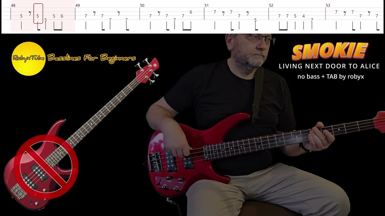Living next door to Alice (Smokie) - no bass + TAB by robyx