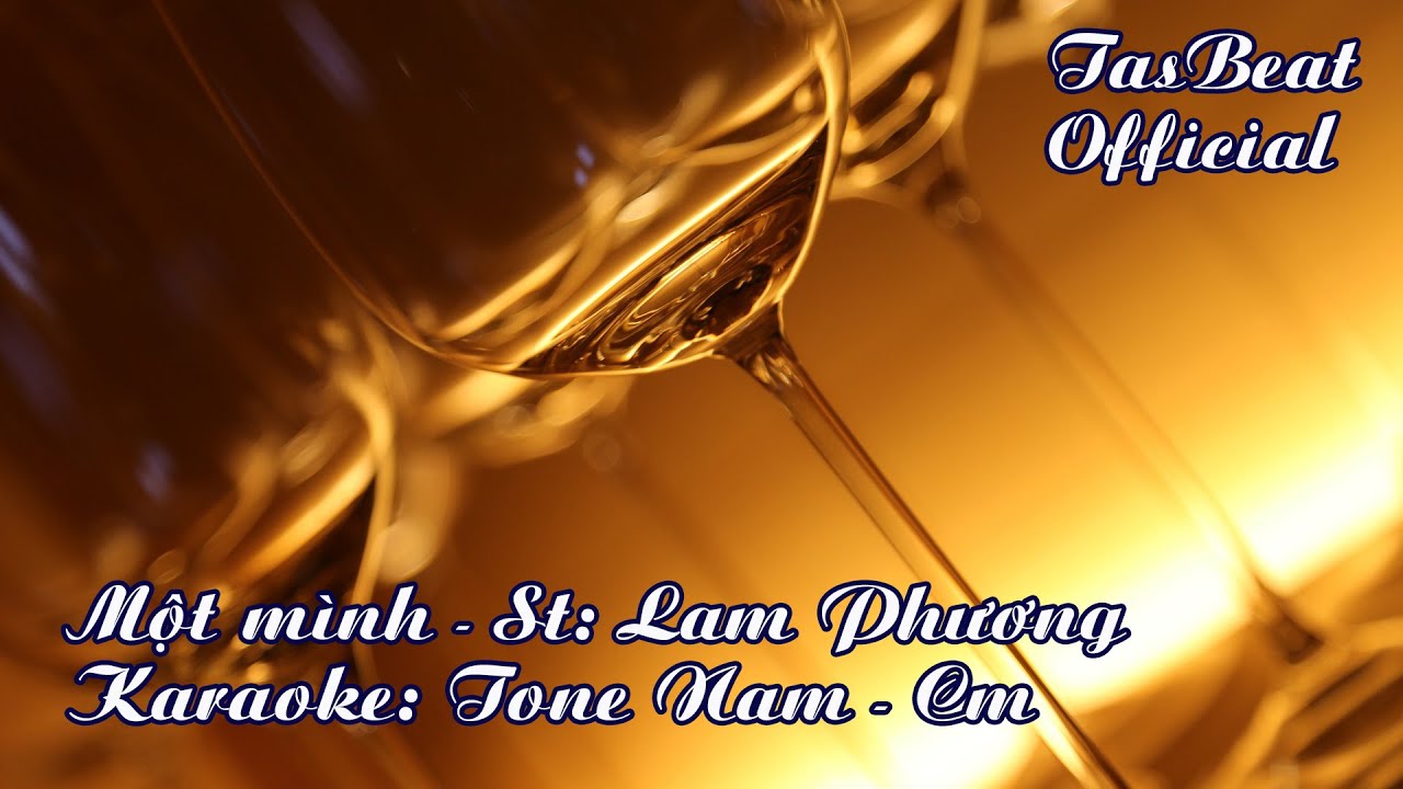 Karaoke Một mình - Tone Nam | Lam Phương | TAS BEAT