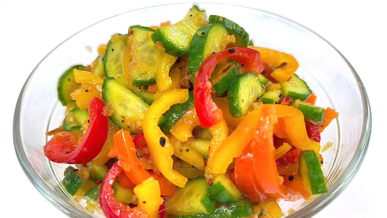 HOW TO MAKE THE VIRAL TIKOTK CUCUMBER PEPPER SALAD!