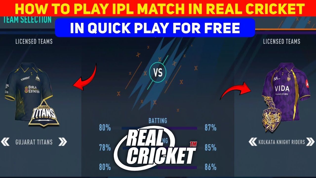 How To Play IPL 2026 In Quick Play Real Cricket Mein IPL Kaise Khele Free | How To Unlock IPL Team