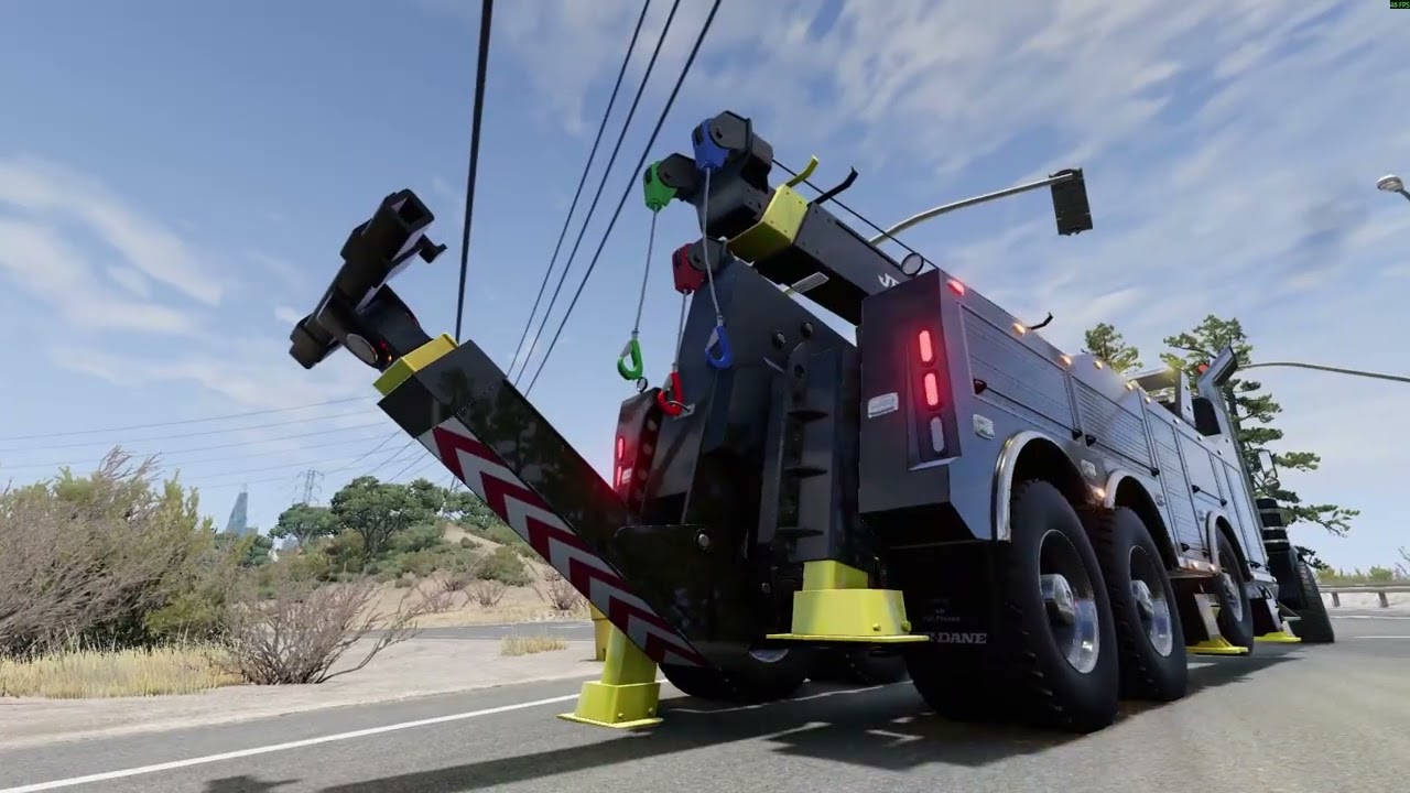 Big Boy's Heavy Towing: Ep 28 Fence vs Semi Truck and Trailer - Dead Stop! - Reliable Towing