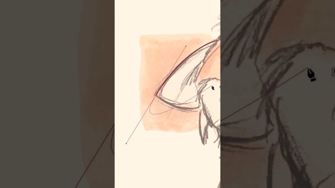 Использование инструмента &laquo;Перо&raquo; в Adobe Illustrator