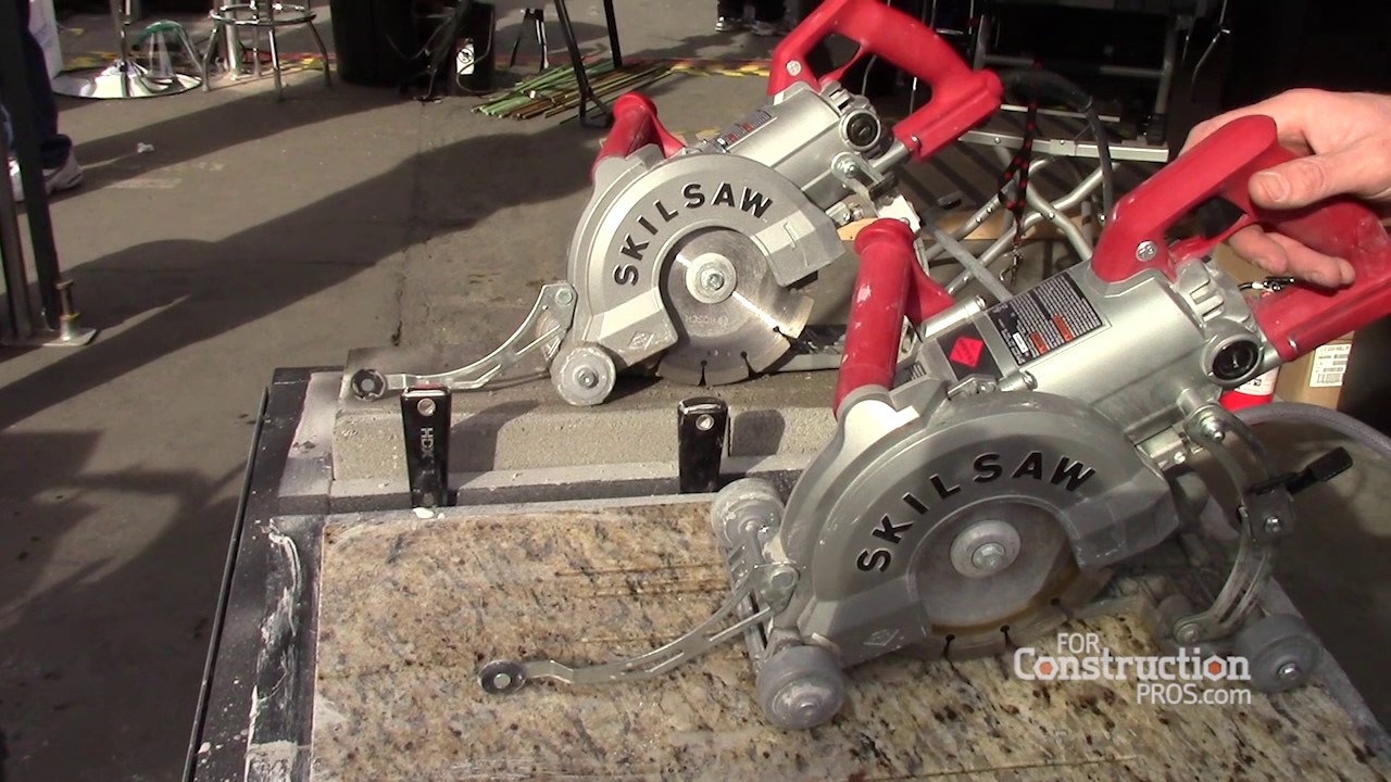 SKILSAW Medusaw Dry and Wet Cutting Demonstration