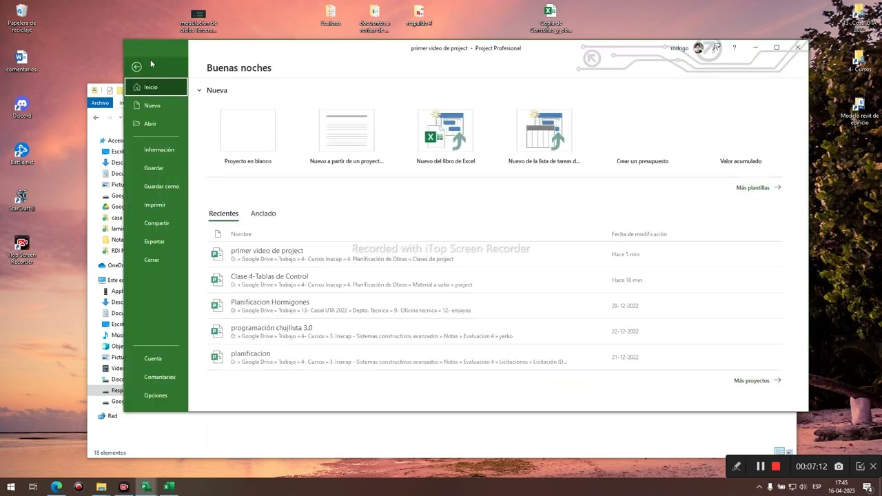 Primer video Project configuración básica video 1