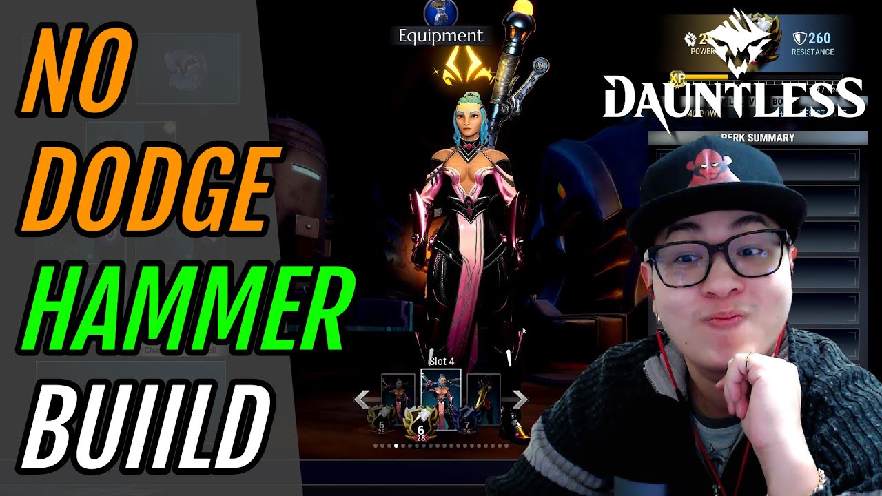 Dauntless - No Dodge Hammer Build using the Molten Edict - Relaxed and Funny!