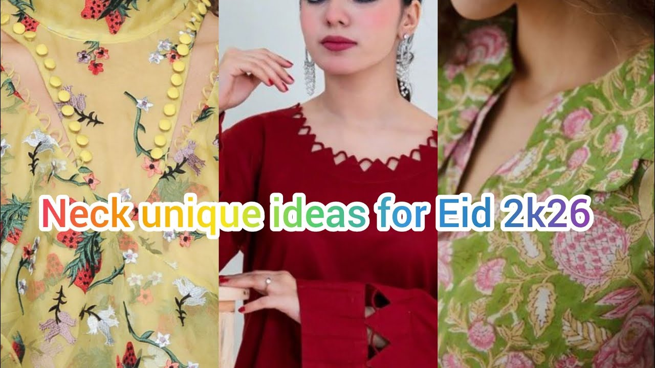 Neck ideas for 2026 Eid ,unique ideas, decent neck 😎#foryou#fashion #trending#viralvideo#viralreels