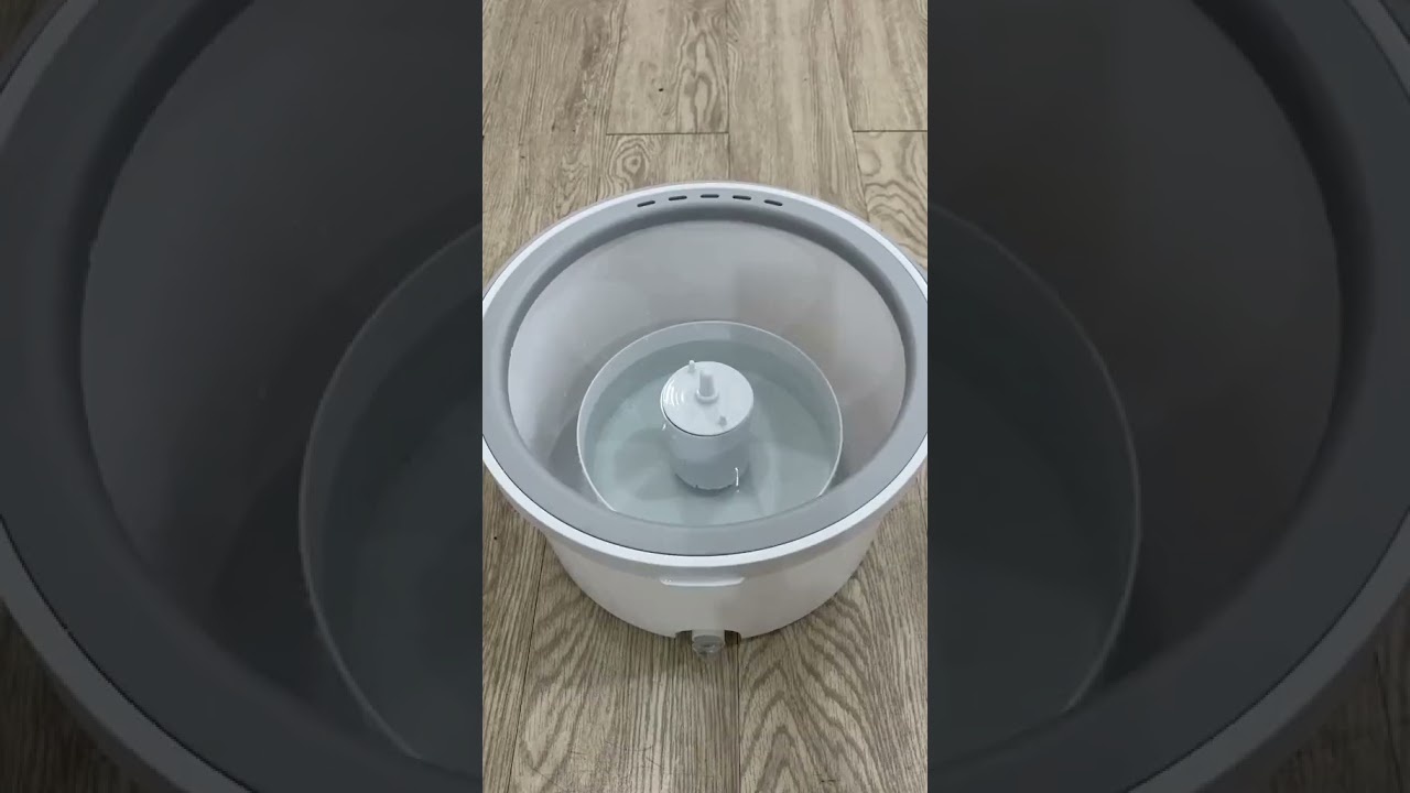 Portable Spin Mop and Bucket Set 360&deg;Flat Mop Dirty and Clean Water System 2Pcs Mop Towels JPN7749