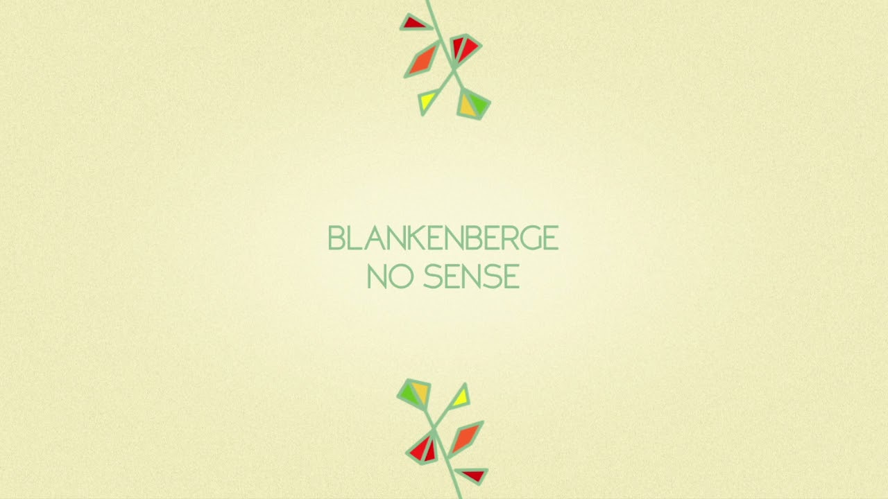 Blankenberge - No Sense [single]