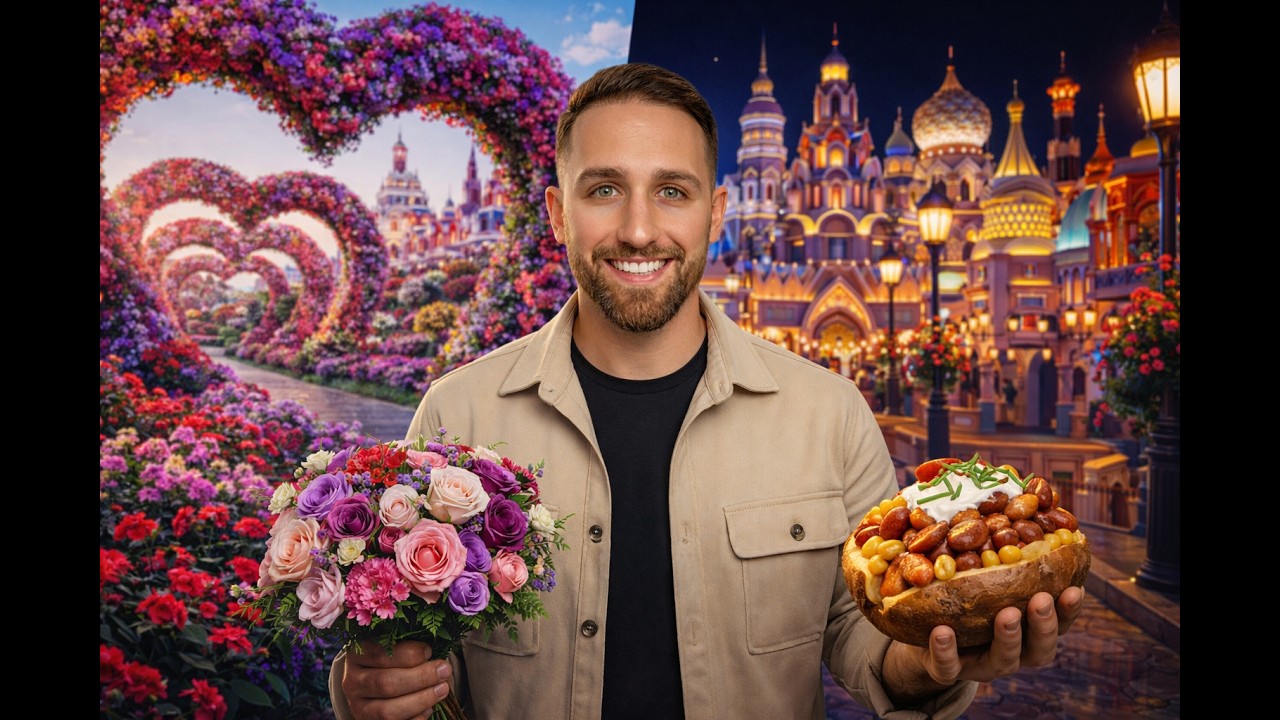 Miracle Garden & Global Village in Dubai – Farbenexplosion & Essen aus aller Welt!