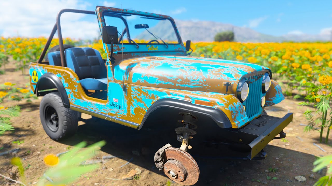 Restoring an Abandoned Jeep Renegade in Forza Horizon 5 | Thrustmaster Wheel & Shifter