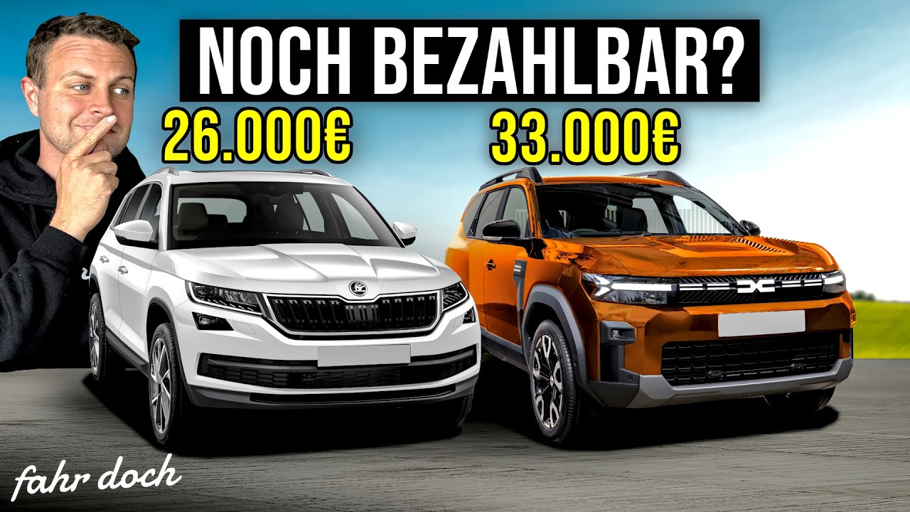 DACIA BIGSTER NEU vs SKODA KODIAQ GEBRAUCHT | Der ultimative Vergleich!