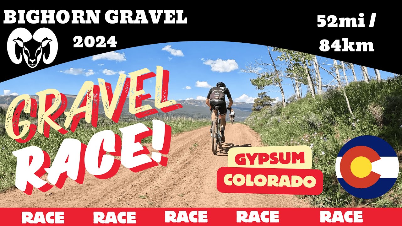 Bighorn Gravel 50 2024 | Gypsum, Colorado | Gravel Race onboard video | no commentary!
