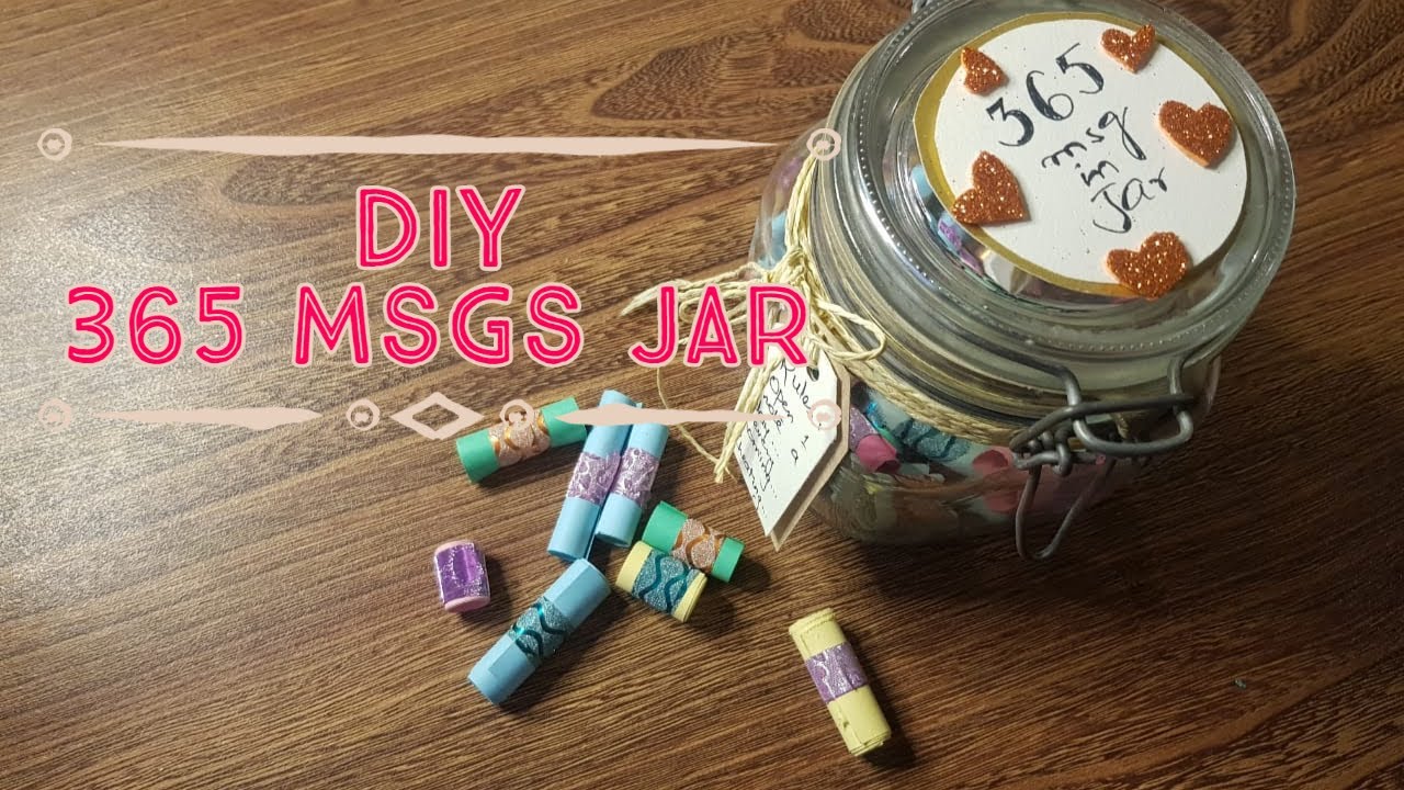 Birthday Jar 🎁 DIY Gift Idea | 365 Day Messages Jar | Reason Jar | Birthday Gift for HIM 💌