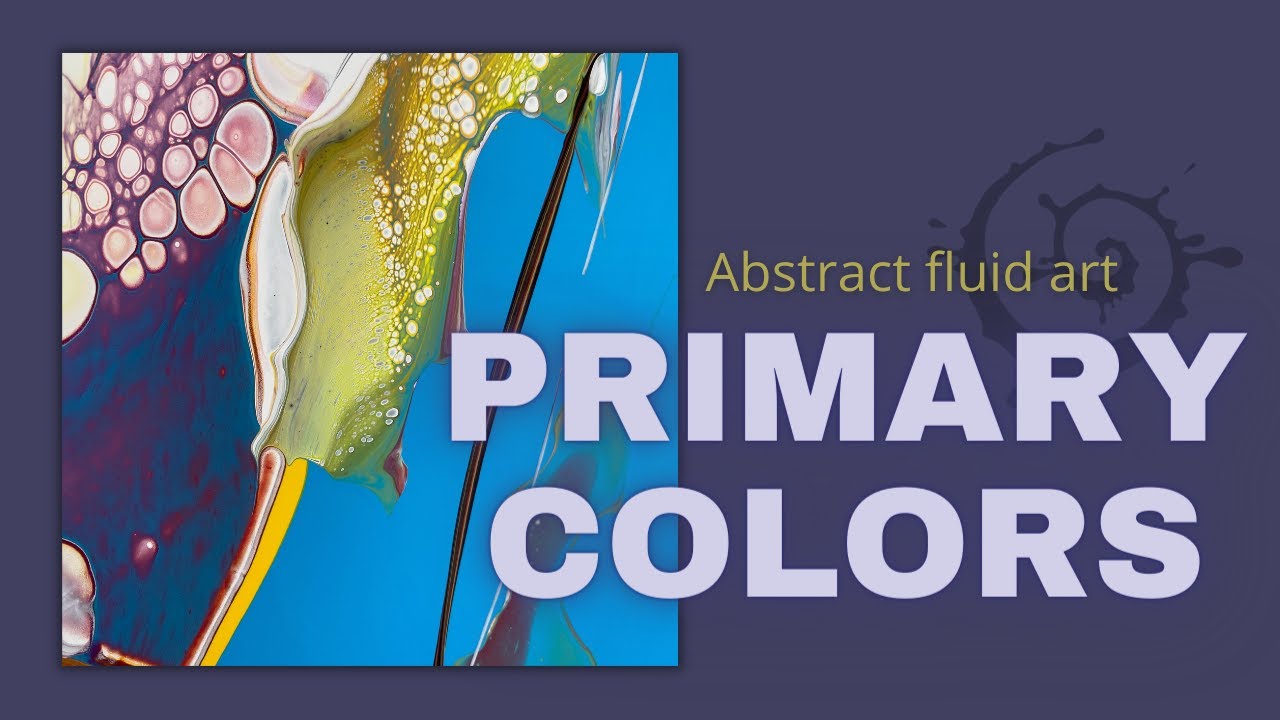 Throwing primary colors Fluidart scoop and drag art therapy