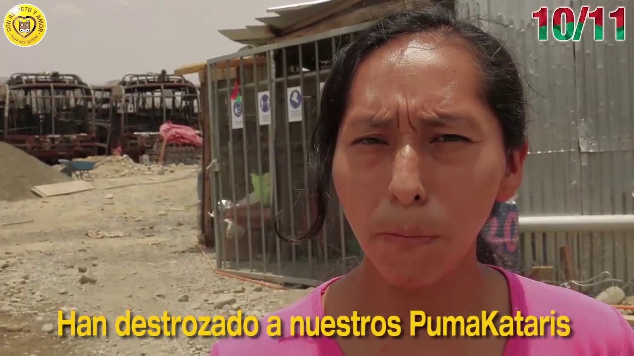 Justicia por la quema de 66 buses #PumaKatari, #JusticiaYa