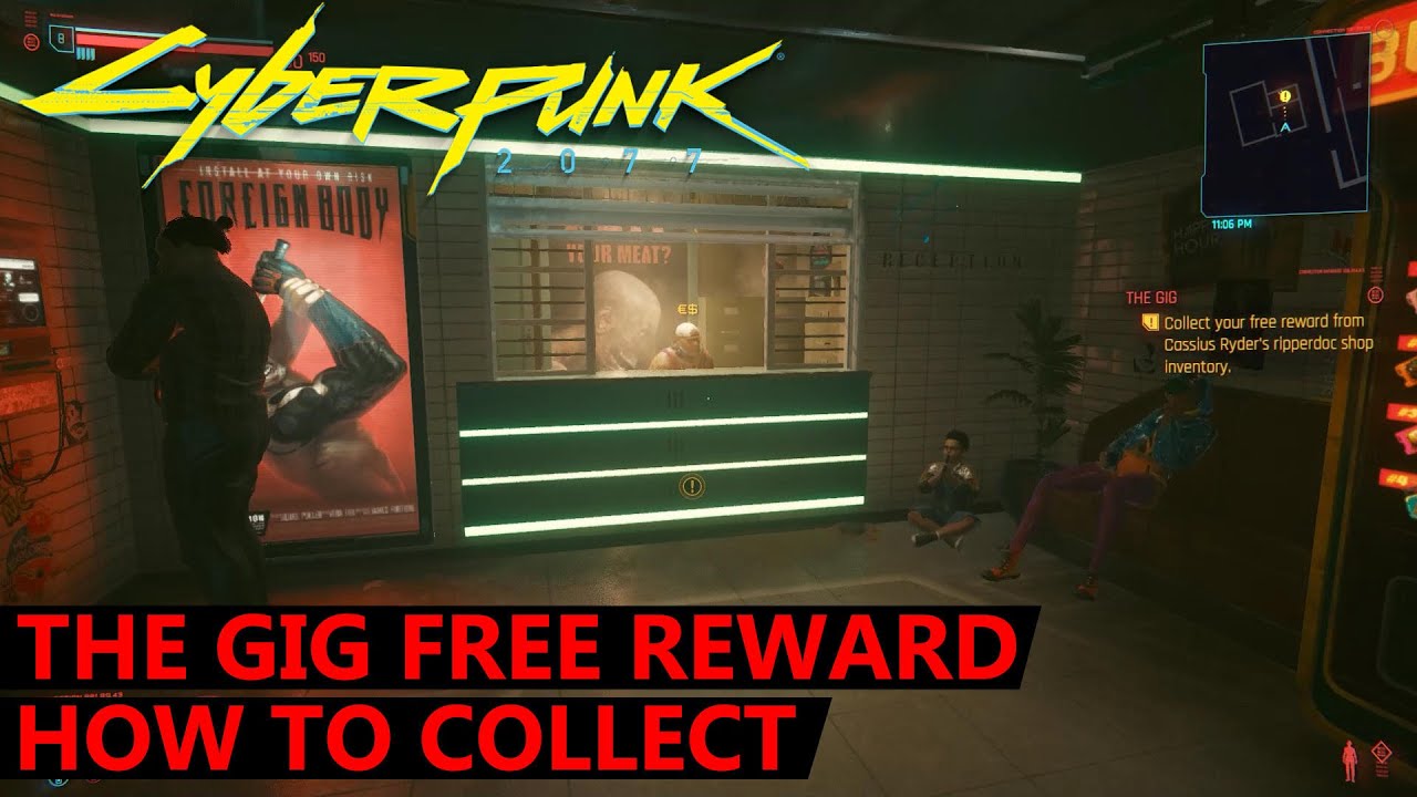 Cyberpunk 2077 The Gig Free Reward - How to Collect Reward from Cassius Ryder's Ripperdoc Shop