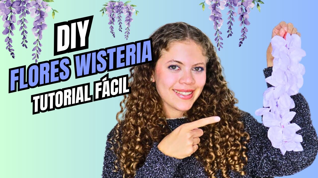 DIY Flores Wisteria I Tutorial fácil I Cómo hacer flores de papel I Diario de una actriz