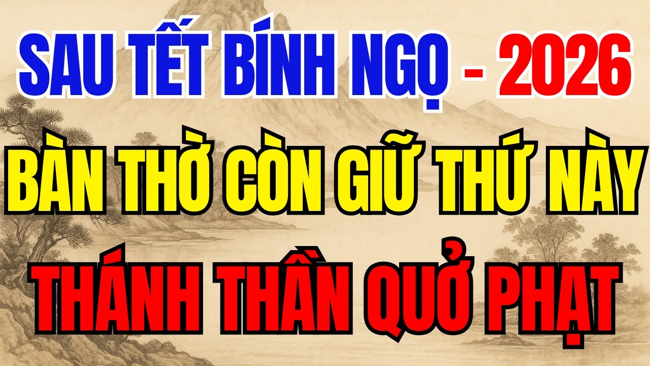 Sau TẾT Trên Ban Thờ Còn GIữ Thứ Này, Thánh Thần Quở Phạt - Tiền Bạc Đội Nón Ra Đi! #phongthuy