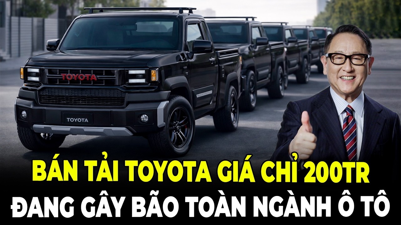 Bán Tải Toyota Giá 200 Triệu Bất Ngờ Gây Sốc Khiến Toàn Bộ Ngành Ô Tô Thế Giới Chú Ý