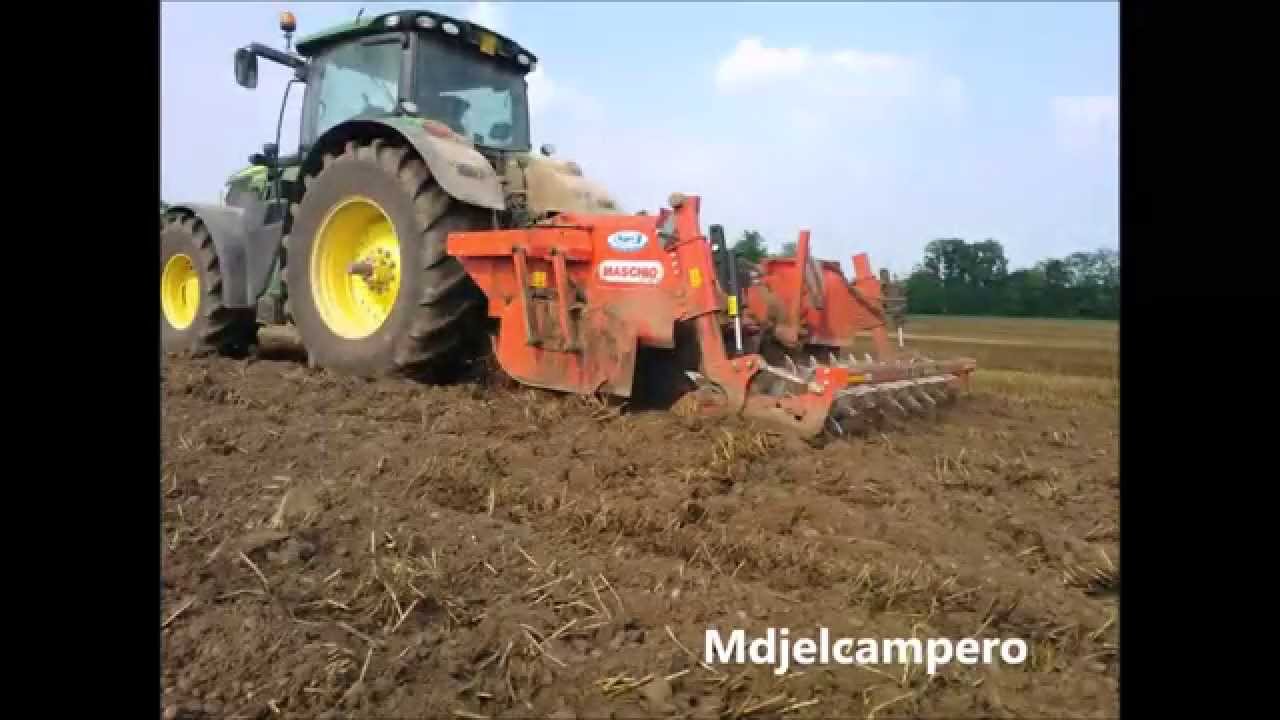 Spagnolo Agroenergia | Harrowing | John Deere 6210 R, Maschio Attila 300/7