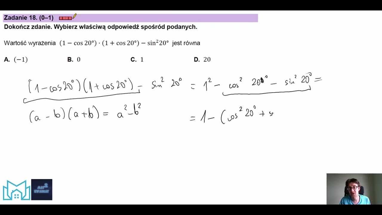 Matura 2023 | Matematyka | Poziom podstawowy | arkusz CKE, wrzesień 2022, zad. 18