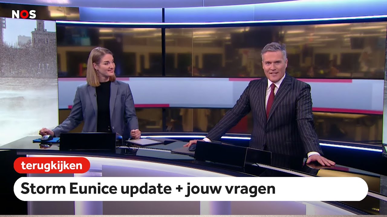LIVE: Update storm Eunice met de NOS-weerpresentatoren + jouw vragen