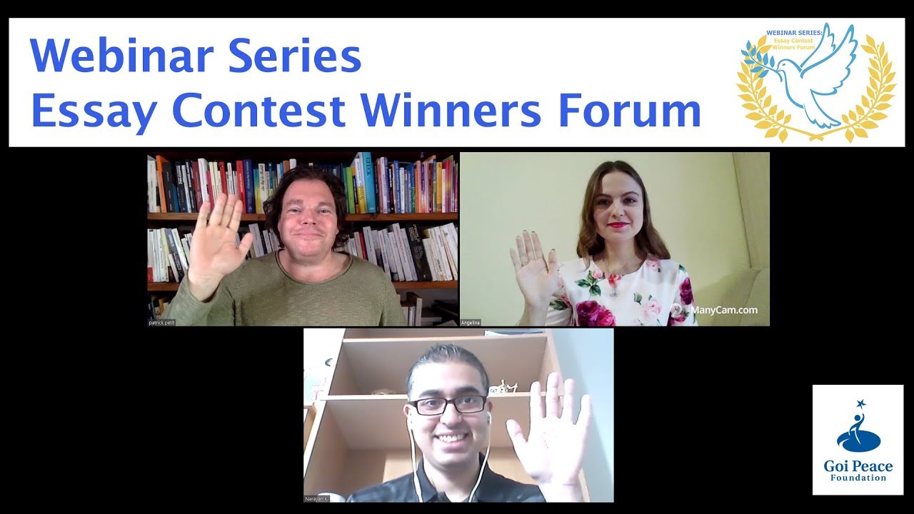 Webinar Series: Essay Contest Winners Forum (November 2019)