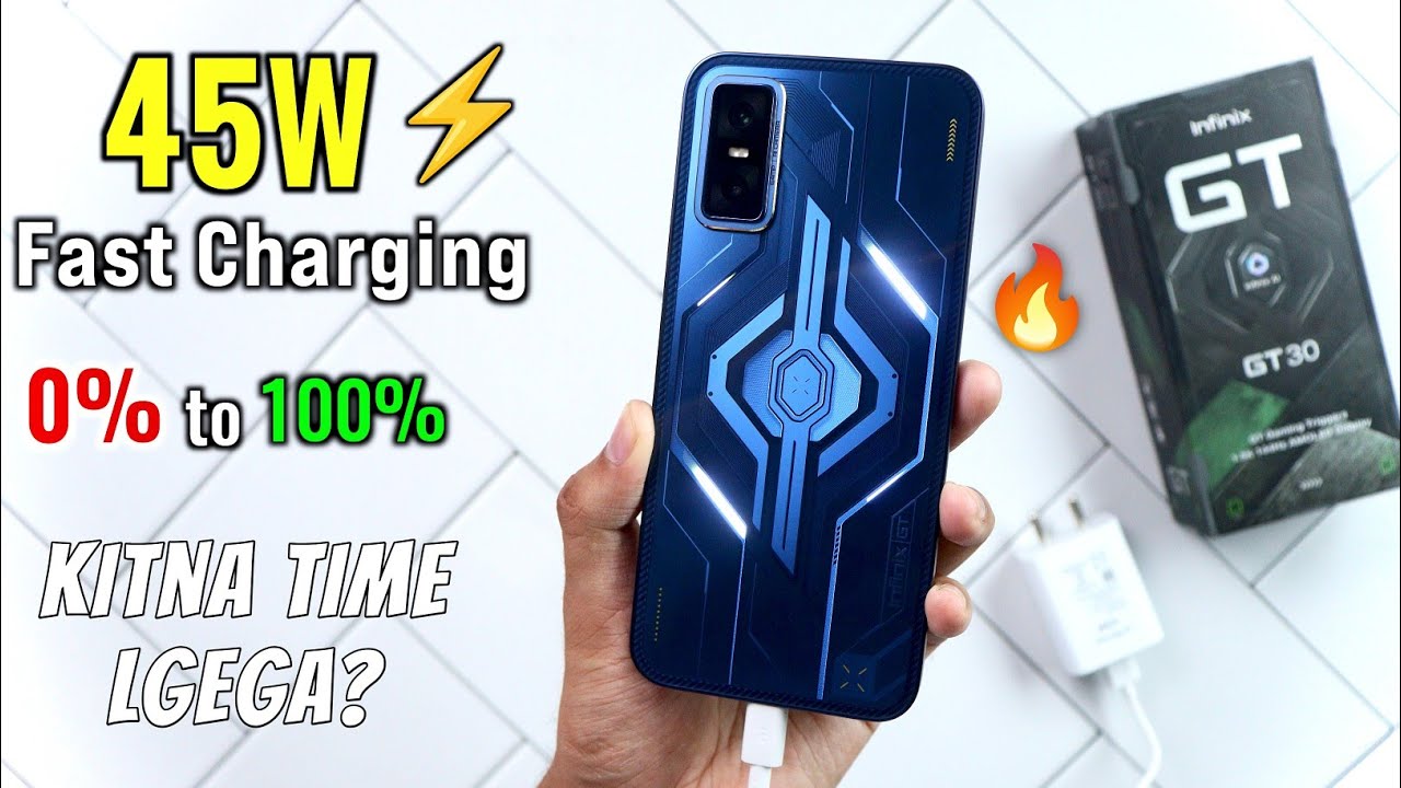 infinix GT 30 Charging Test | full Battery charged test 0% to 100% || infinix gt 30 full Review