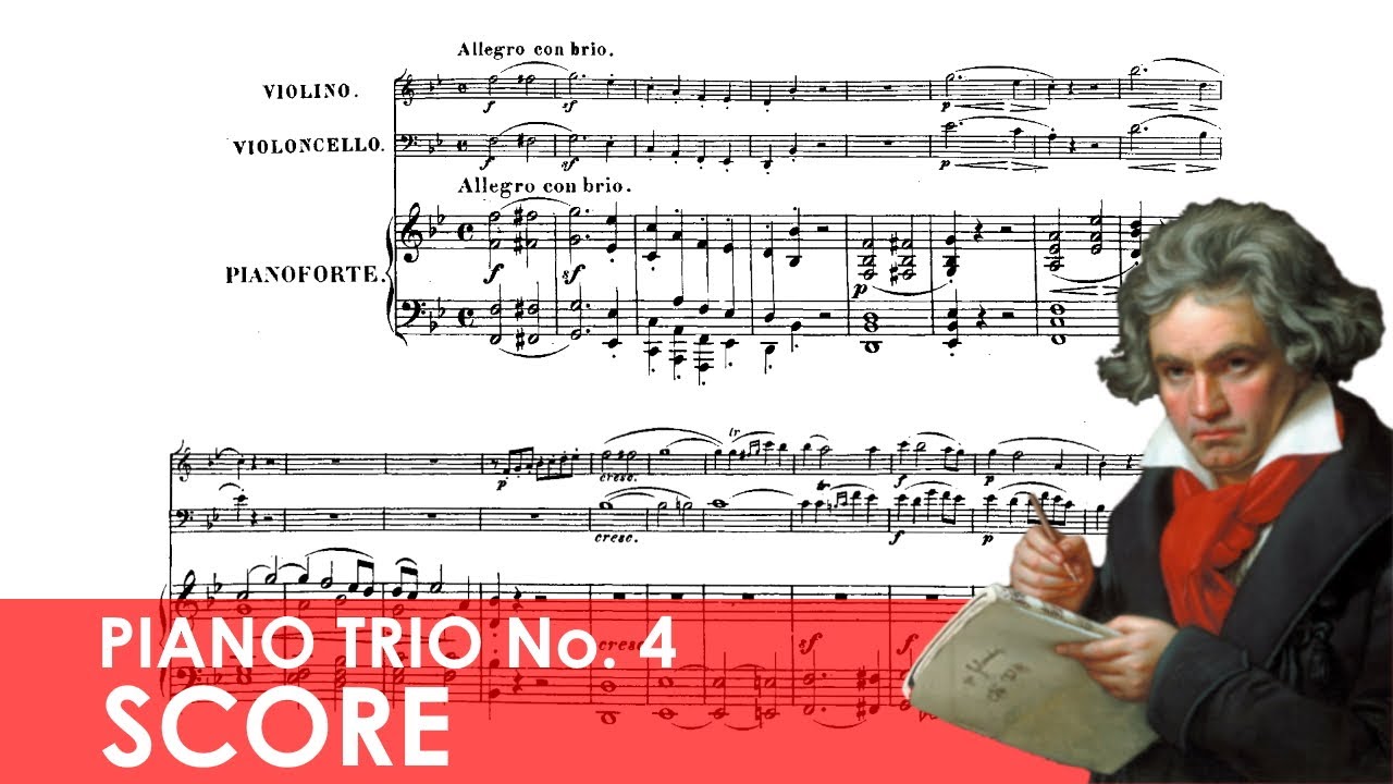 BEETHOVEN Piano Trio No. 4 in B-flat major (Op. 11) 'Gassenhauer' Score