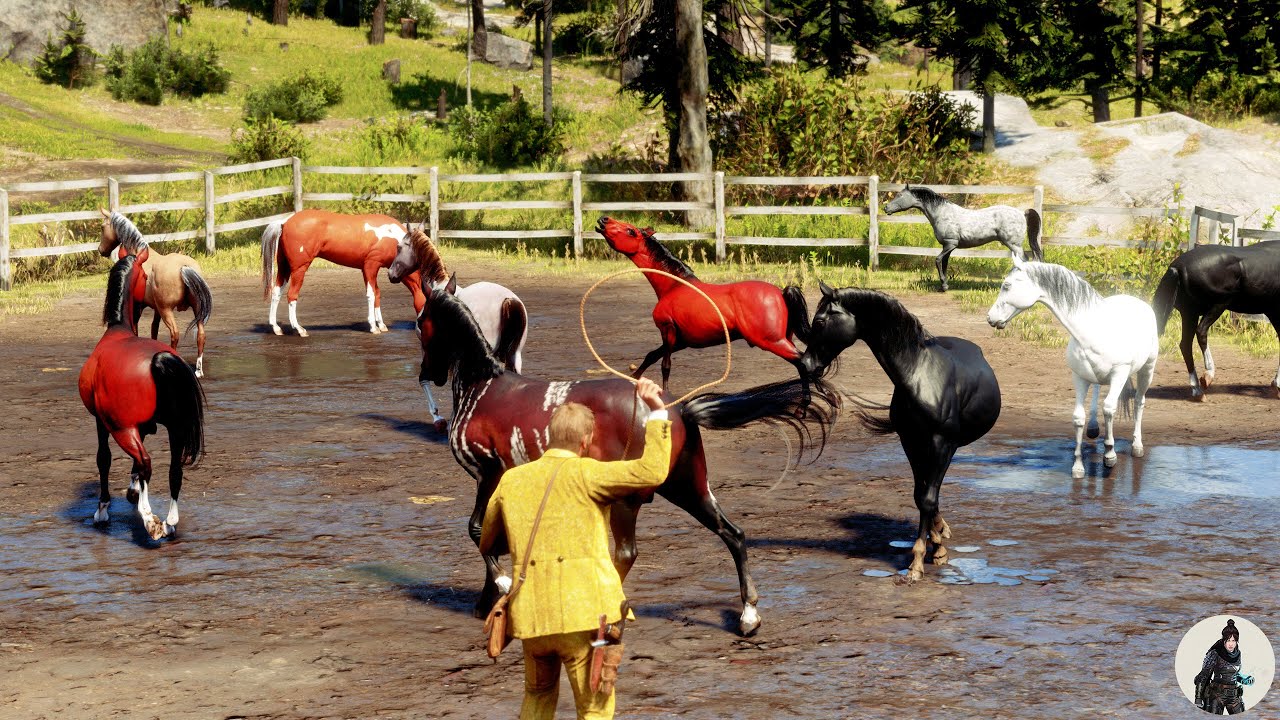 The Legendary Tamer | Arthur Morgan Finds a Ranch Full of Arabian Horses at Strawberry! 🐎✨
