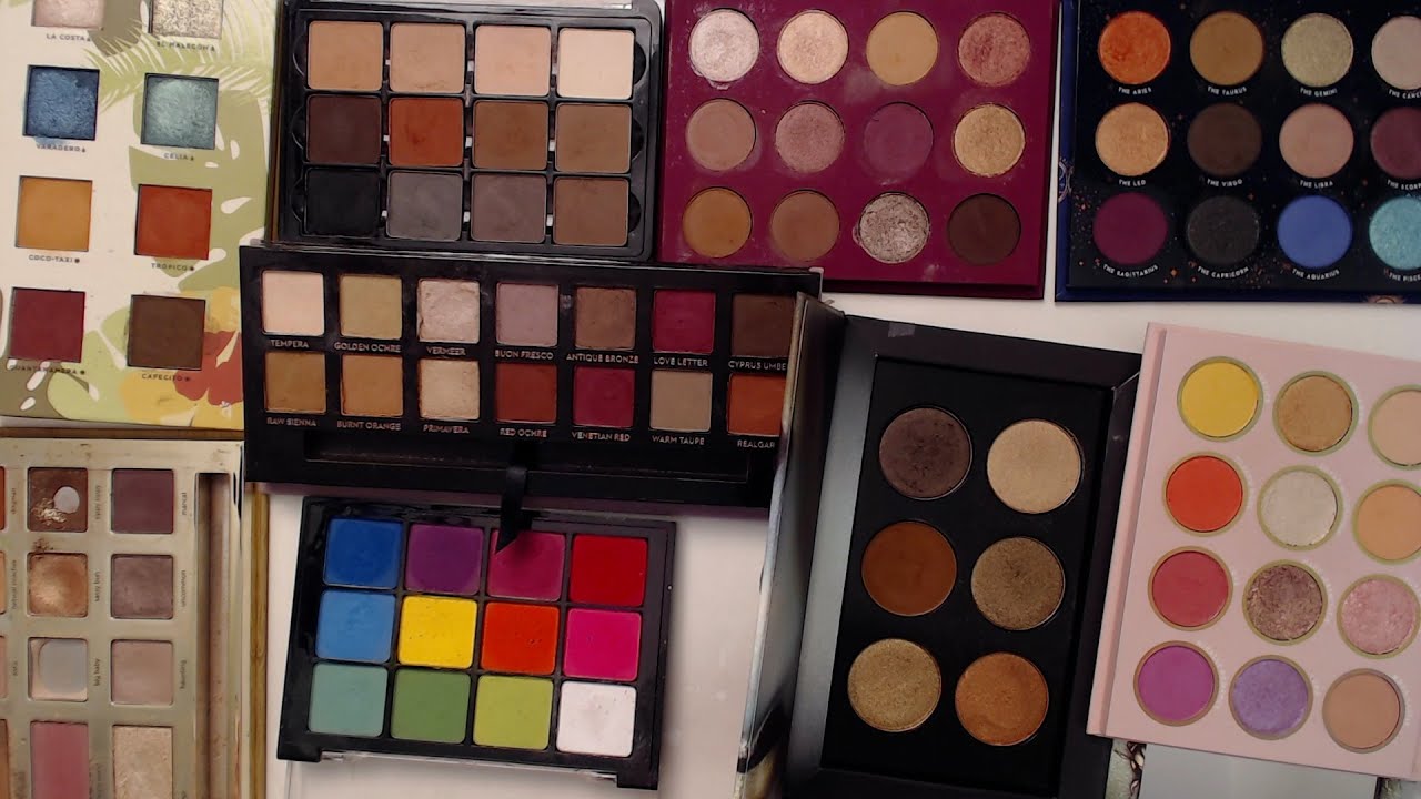 Swatching my Entire Eyeshadow Palette Collection! | CORRIE V
