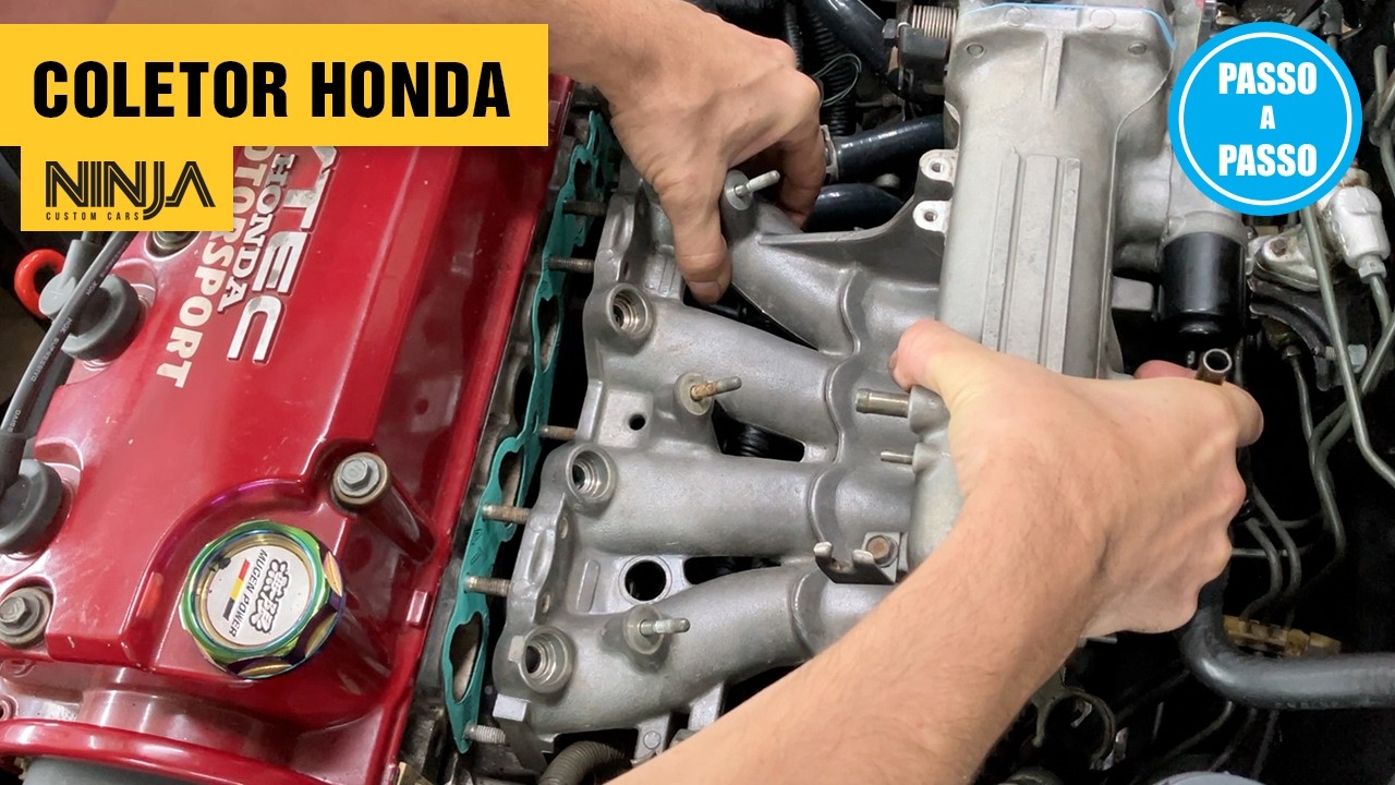 Como Retirar e Instalar COLETOR de ADMISSÃO - HONDA CIVIC 1992 a 2000